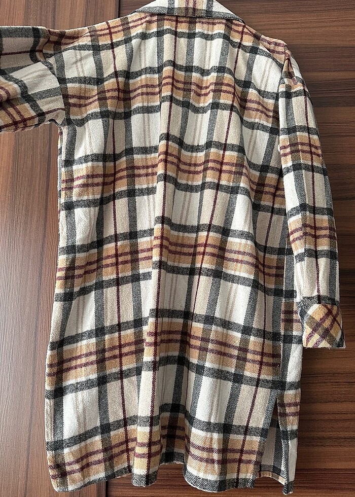 Temiz oduncu gömleği tunik - Görsel 5