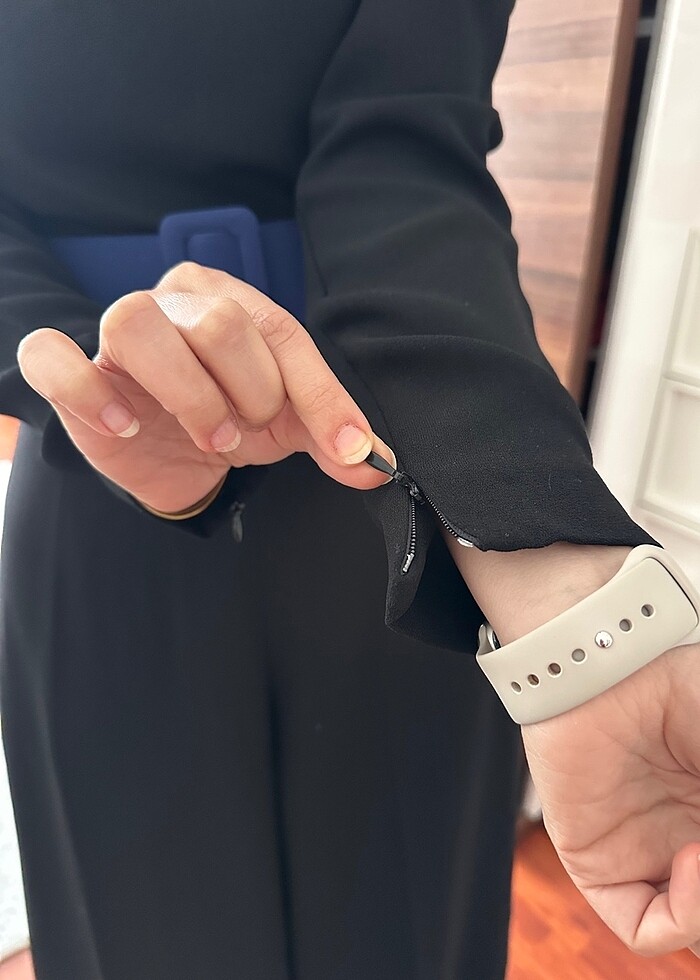 Kayra yeni şık krep tulum - Görsel 4