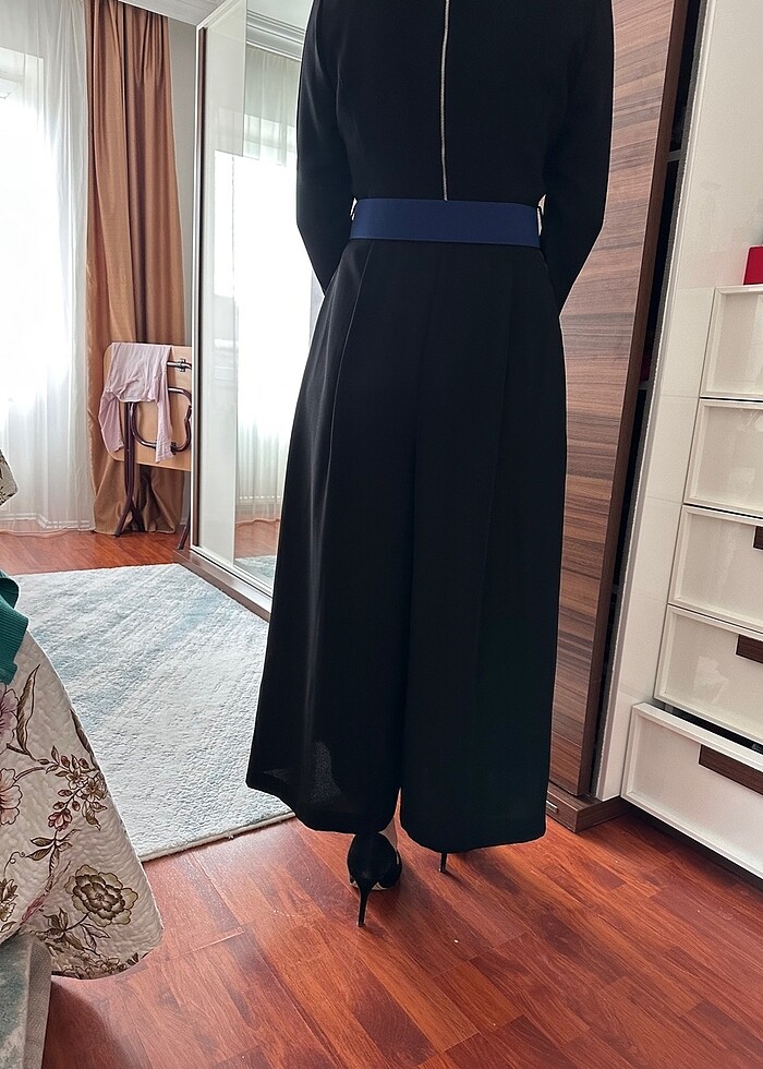 Kayra yeni şık krep tulum - Görsel 3