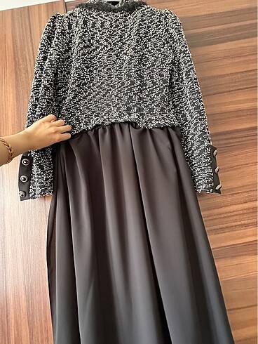 Tüvit özel tasarım şık siyah arkası seyyar kapaklı tulum - Görsel 7