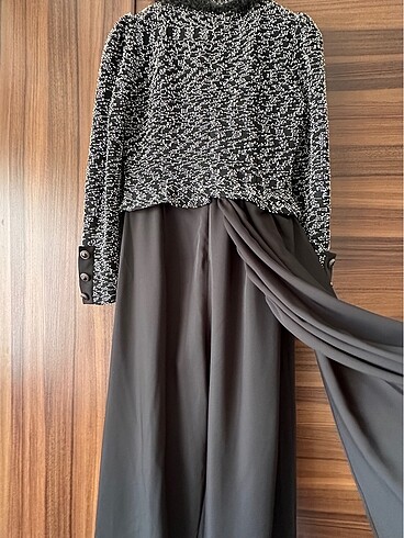 Tüvit özel tasarım şık siyah arkası seyyar kapaklı tulum - Görsel 6