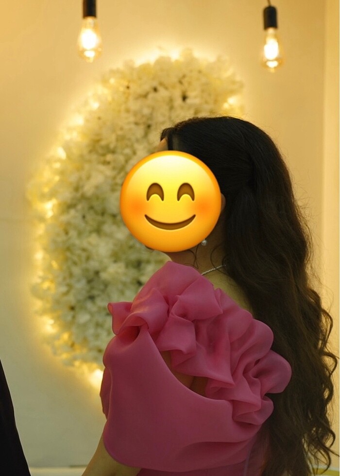 nişan abiye elbisesi pembe renk uzun - Görsel 3