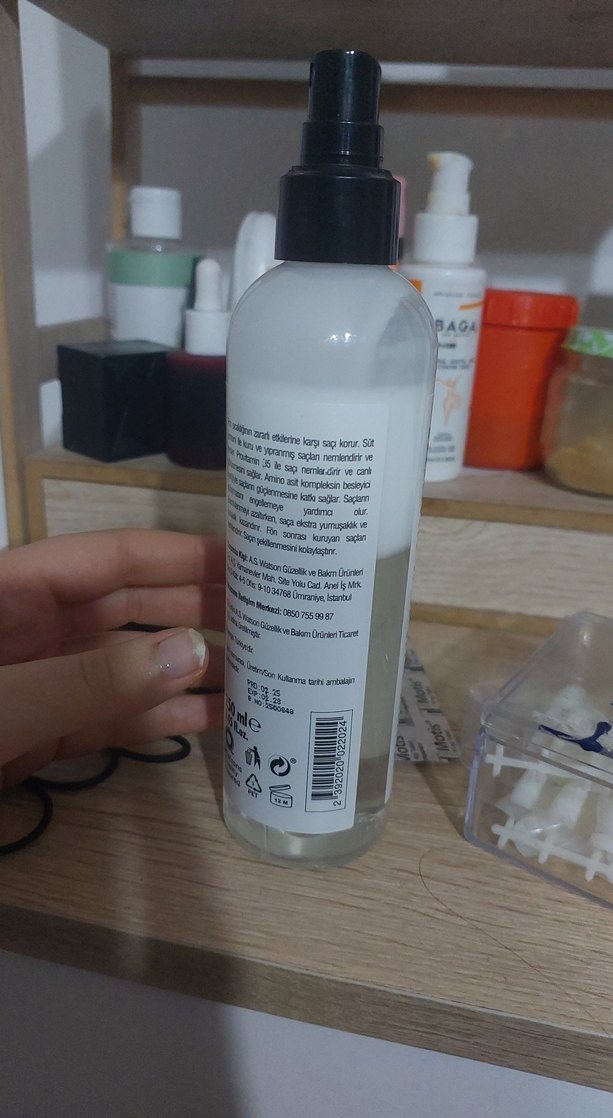 Watsons Çift Fazlı Fön Sütü Saç Kremi - Görsel 3