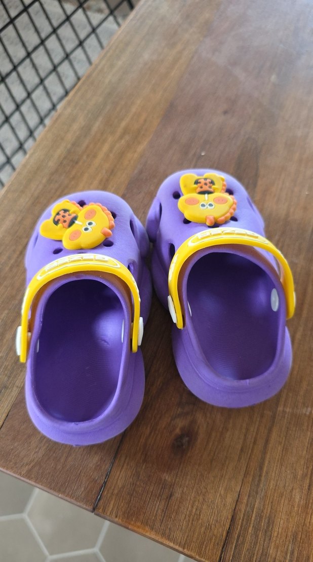 Mor Renkli, Tokalı Kız Çocuk Terliği - Görsel 4