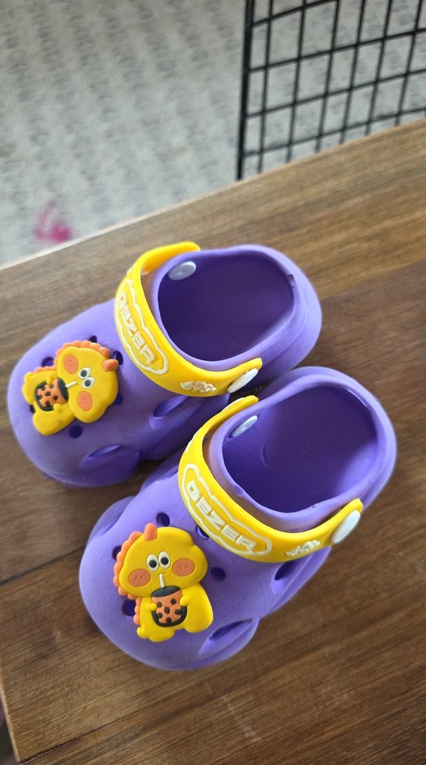 Mor Renkli, Tokalı Kız Çocuk Terliği - Görsel 2