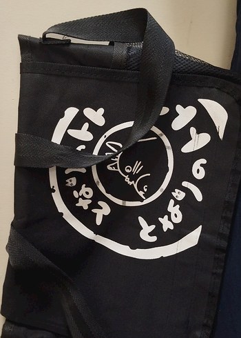 Totoro siyah okul çantası - Görsel 4