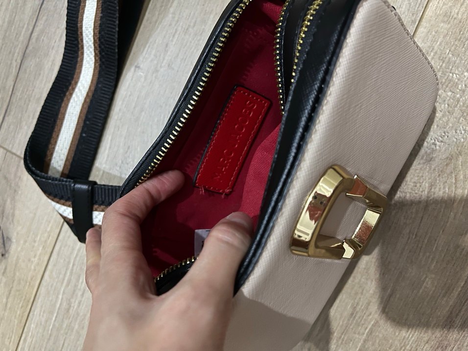 Beyaz Deri Kadın Çapraz Çanta - Görsel 4