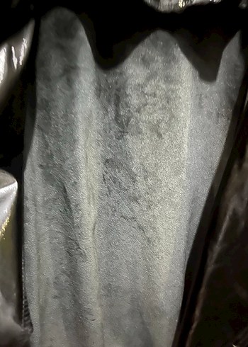 Parlak Siyah Deri Kadın Ceket - Görsel 3