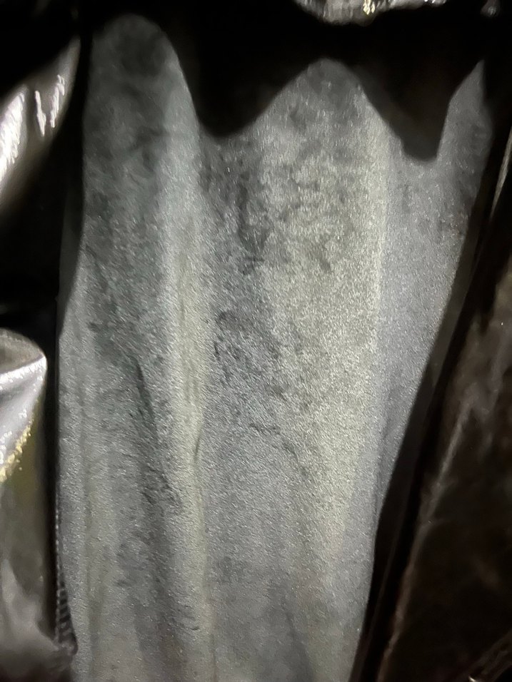 Parlak Siyah Deri Kadın Ceket - Görsel 3