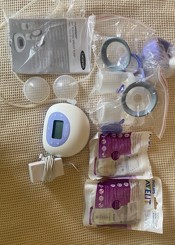 Lansinoh 2'li Elektrikli Göğüs Pompası Seti + Süt Torbası