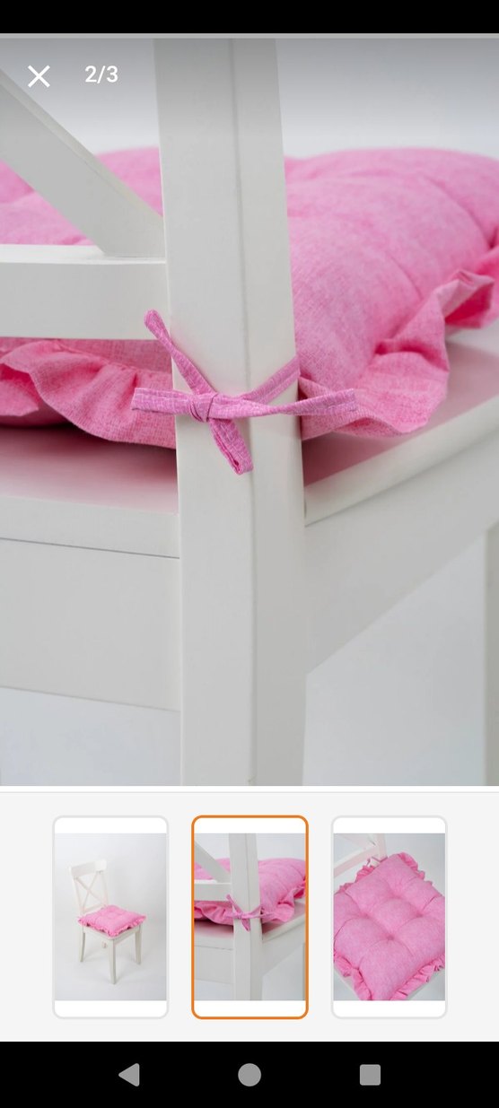 Pembe Bağlama Desenli Modern Minder - Görsel 2