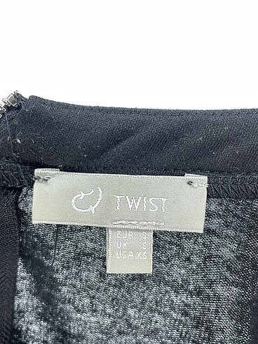 s Beden siyah Renk Twist Bluz %70 İndirimli.