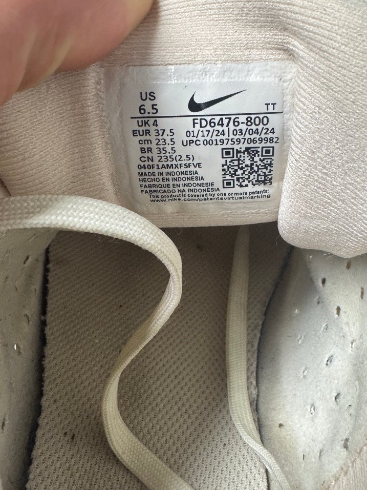 Nike Kadın Beyaz Spor Ayakkabı Wedge Topuklu - Görsel 4