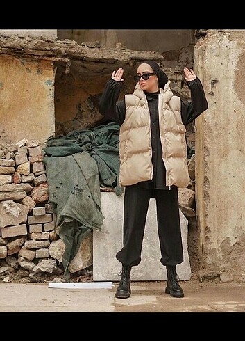 Diğer Bayan sişme yelek modeli