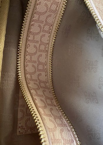 Pembe Baskılı Kadın Bel Çantası - Görsel 5