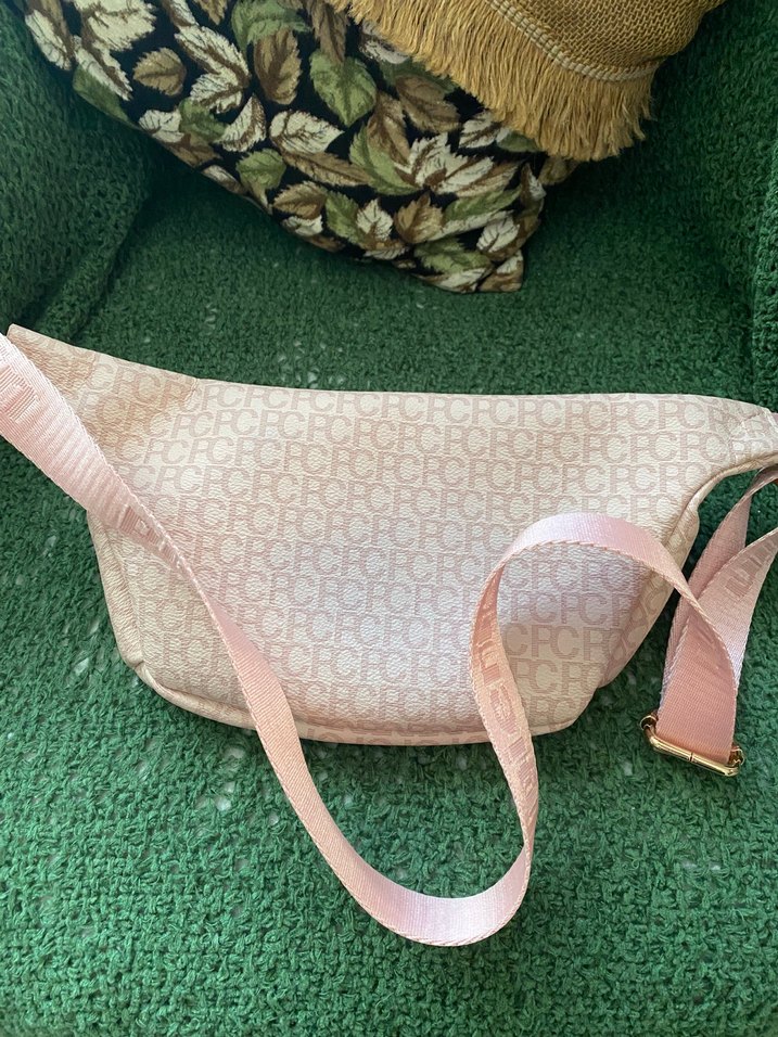 Pembe Baskılı Kadın Bel Çantası - Görsel 2