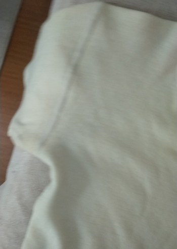 saf yün kısa kollu atlet - Görsel 3