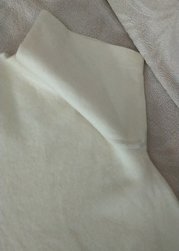 saf yün kısa kollu atlet - Görsel 4