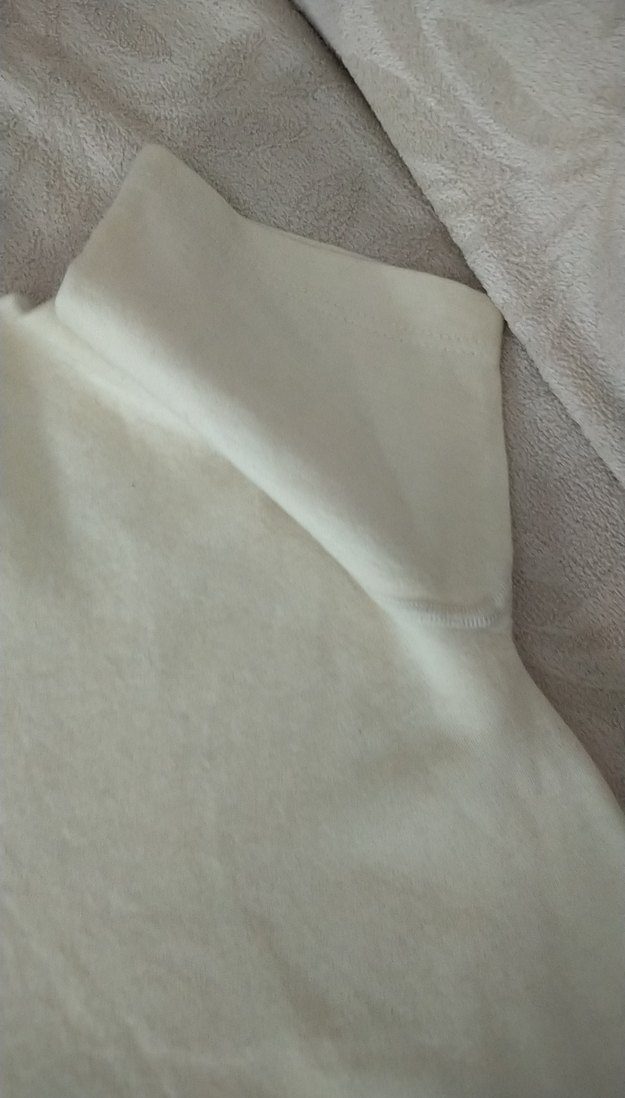 saf yün kısa kollu atlet - Görsel 4