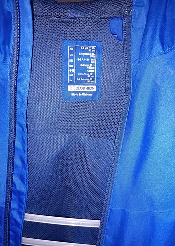 Mavi Fermuarlı Erkek Çocuk Yağmurluk KIPSTA - Görsel 3