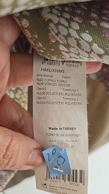 42 Beden haki Renk Ipekyol yarimkollu Bluz