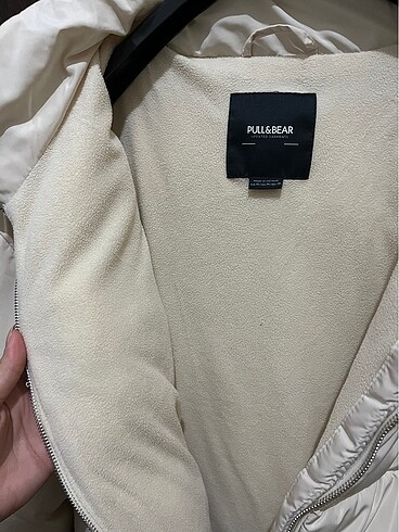 m Beden beyaz Renk Pull&Bear Şişme Mont