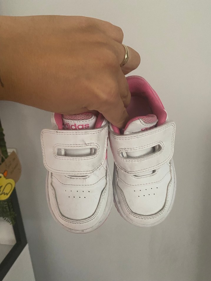 Kız Çocuk Pembe Cırt Cırtlı Spor Ayakkabı adidas - Görsel 2