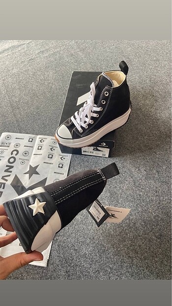 36 Beden siyah Renk Sıfır Orijinal Converse Run Star