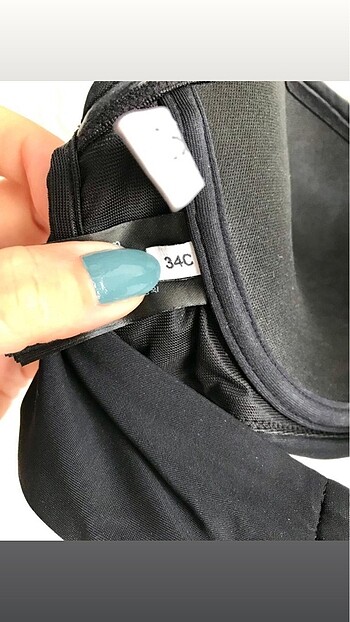 34 Beden siyah Renk Sıfır ayarında Orijinal Kadın Bikini