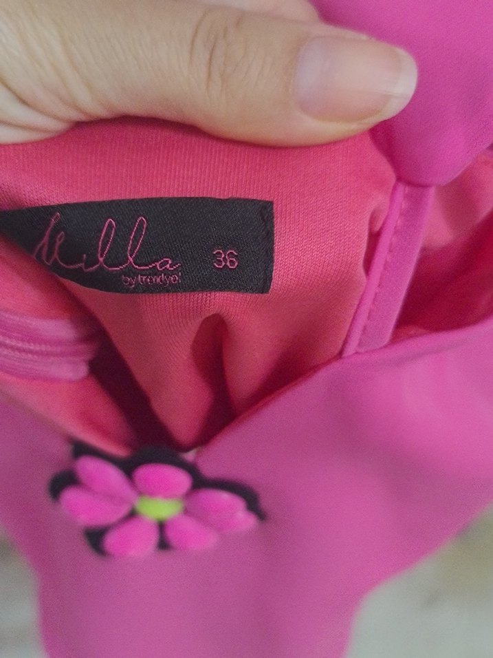 Pembe Mini Drapeli Strappy Elbise - Görsel 3