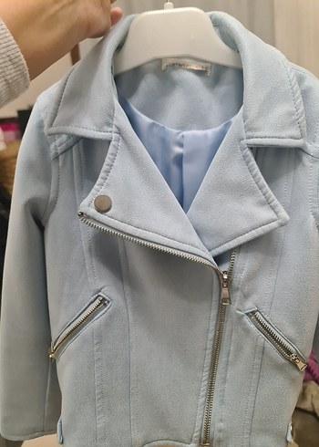 Kız Çocuk Biker Denim Ceket - Görsel 5