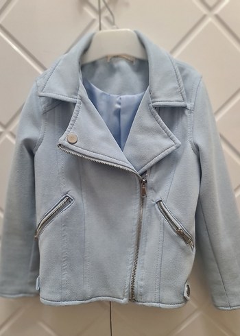 Kız Çocuk Biker Denim Ceket - Görsel 3