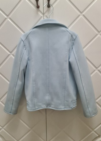 Kız Çocuk Biker Denim Ceket - Görsel 4