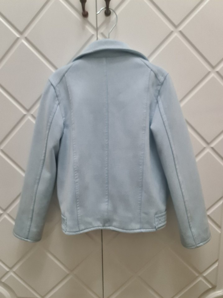 Kız Çocuk Biker Denim Ceket - Görsel 4