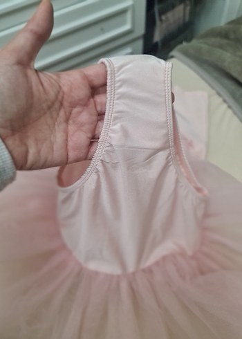 Pembe Uzun Kollu Fırfırlı Kız Elbisesi - Görsel 4