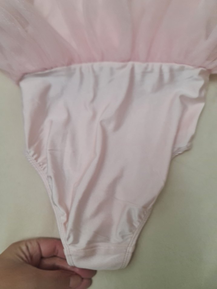 Pembe Uzun Kollu Fırfırlı Kız Elbisesi - Görsel 5