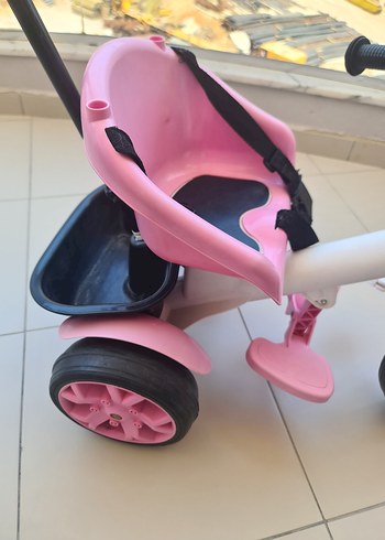 Pastel Pembe Üç Tekerlekli Çocuk Bisikleti - Görsel 4