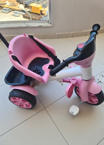 Pastel Pembe Üç Tekerlekli Çocuk Bisikleti - Görsel 2