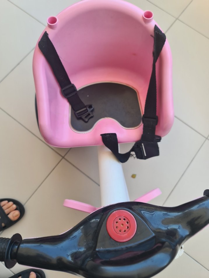 Pastel Pembe Üç Tekerlekli Çocuk Bisikleti - Görsel 3