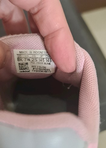 Kız Çocuk Pembe Cırtlı Spor Ayakkabı - Görsel 7