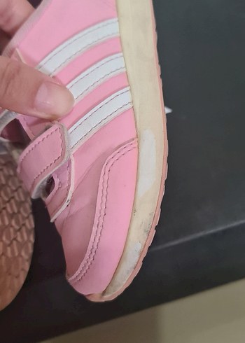 Kız Çocuk Pembe Cırtlı Spor Ayakkabı - Görsel 8