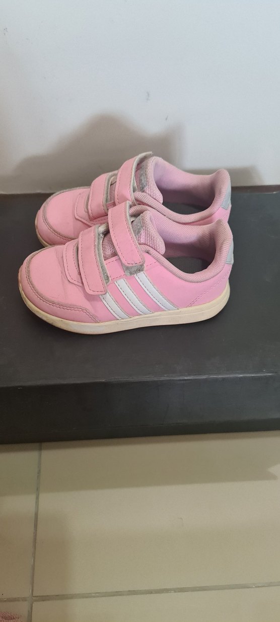 Kız Çocuk Pembe Cırtlı Spor Ayakkabı - Görsel 4