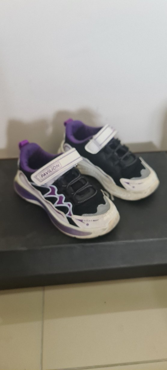 Kız Çocuk Mor Desenli Spor Ayakkabı - Görsel 2