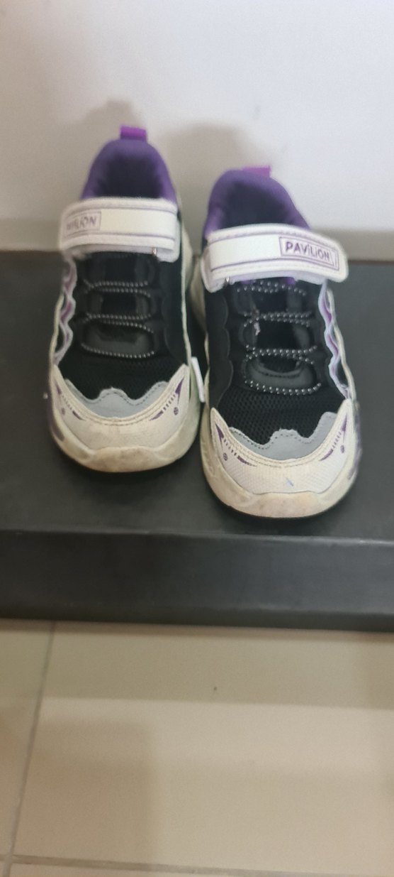 Kız Çocuk Mor Desenli Spor Ayakkabı - Görsel 4