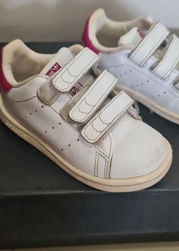 Kız Çocuk Beyaz Cırt Cırtlı Spor Ayakkabı - Görsel 5