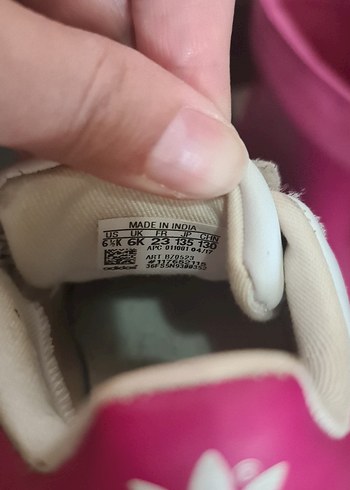 Kız Çocuk Beyaz Cırt Cırtlı Spor Ayakkabı - Görsel 4