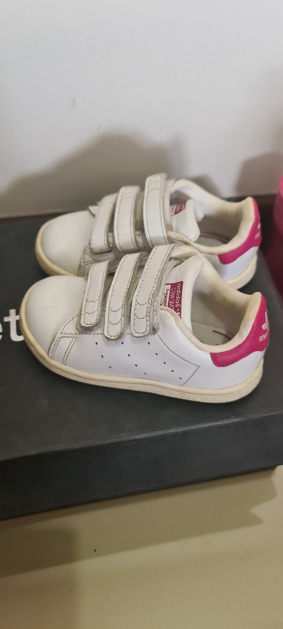 Kız Çocuk Beyaz Cırt Cırtlı Spor Ayakkabı - Görsel 2