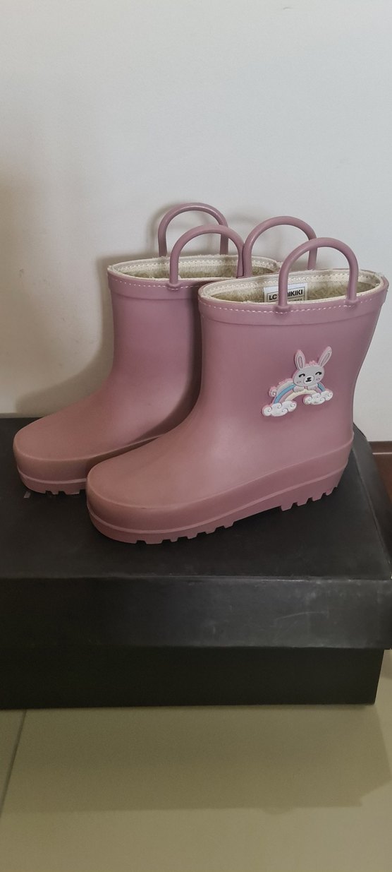 Kız Çocuk Pembe Lastik Bot - Görsel 4