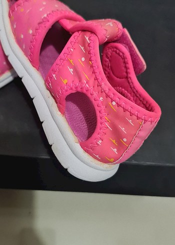 Renkli Bağlama Desenli Kız Çocuk Sandalet - Görsel 4