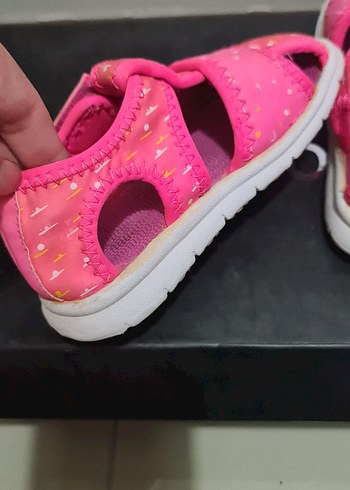 Renkli Bağlama Desenli Kız Çocuk Sandalet - Görsel 3